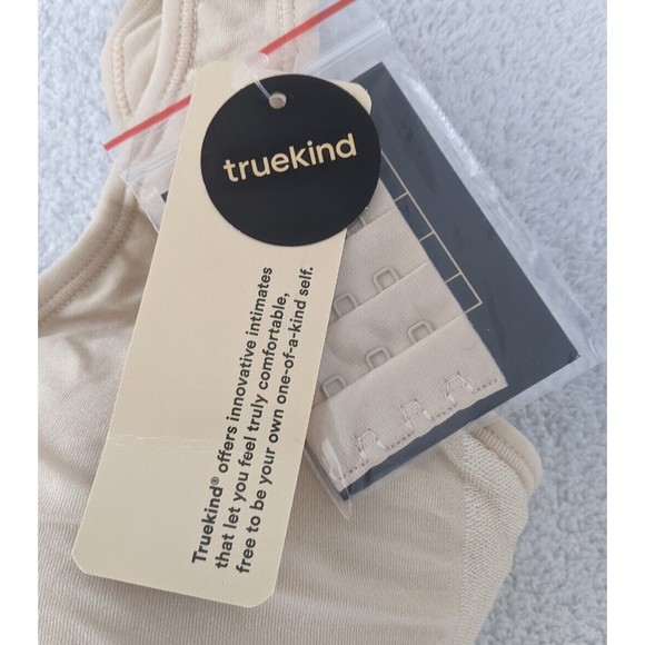 NWT Truekind Daily Comfort Wirefree Shaper Bra Womens Size S Small Nude Beige - Picture 3 of 8
